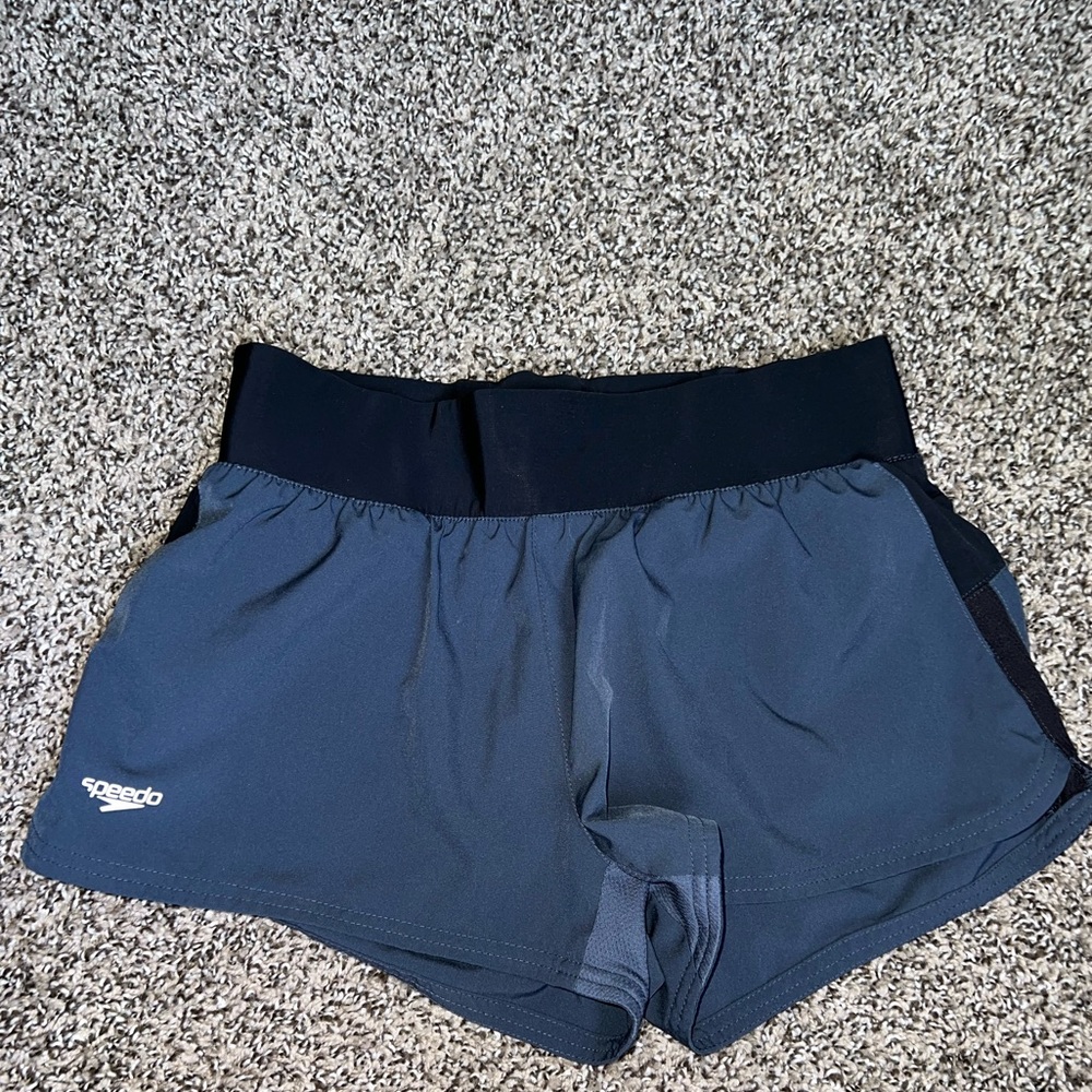 Size small grey speedo athletic shorts